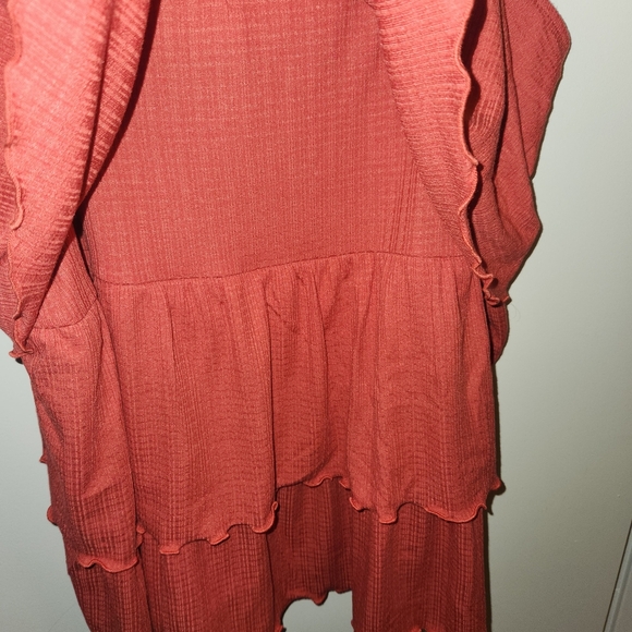 Torrid Women's Orange Layered Blouse - Picture 5 of 7